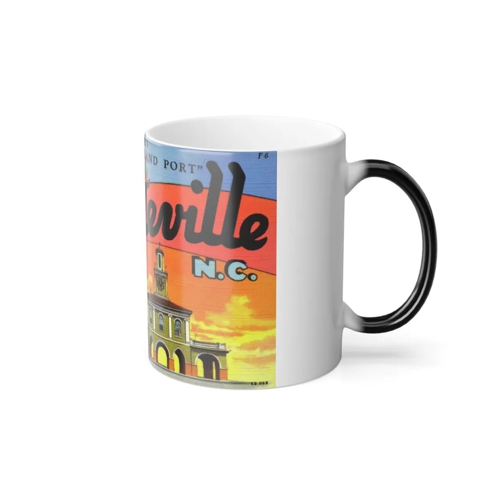 Greetings from Fayetteville N C (Greeting Postcards) Color Changing Mug 11oz-Go Mug Yourself