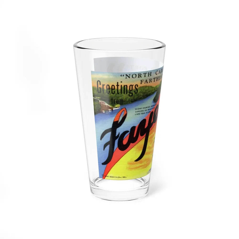 Greetings from Fayetteville N C (Greeting Postcards) Pint Glass 16oz-Go Mug Yourself