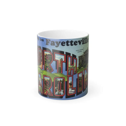 Greetings from Fayetteville North Carolina (Greeting Postcards) Color Changing Mug 11oz-11oz-Go Mug Yourself