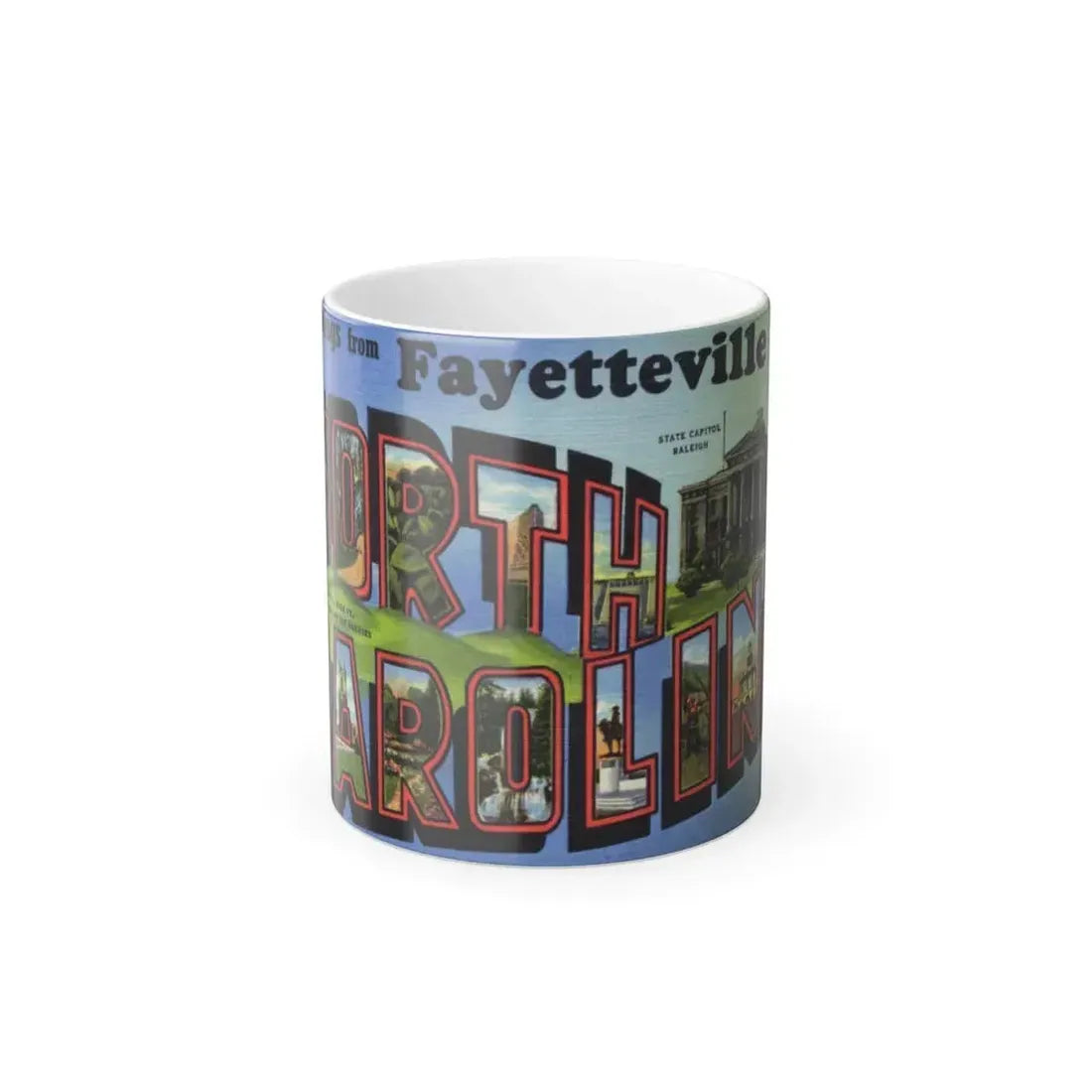Greetings from Fayetteville North Carolina (Greeting Postcards) Color Changing Mug 11oz Default Title 11oz - Go Mug Yourself