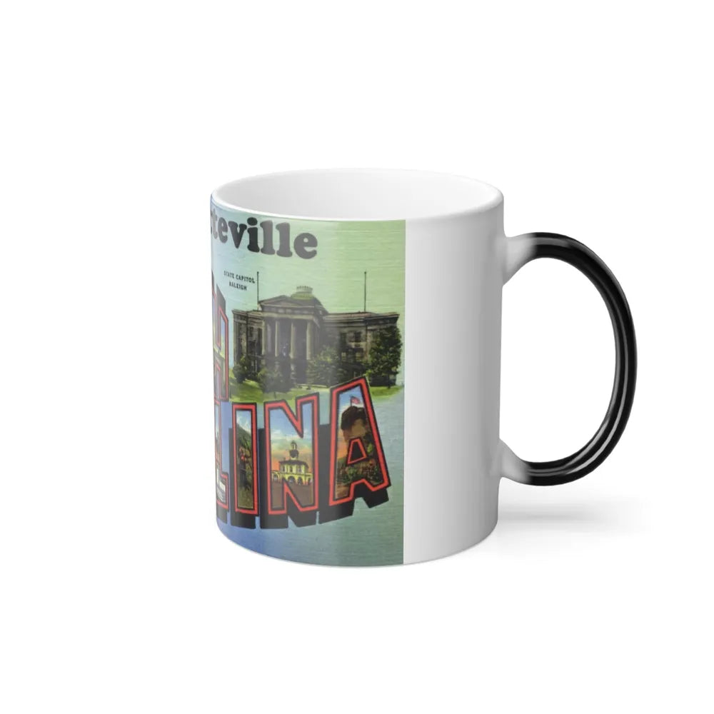 Greetings from Fayetteville North Carolina (Greeting Postcards) Color Changing Mug 11oz-Go Mug Yourself