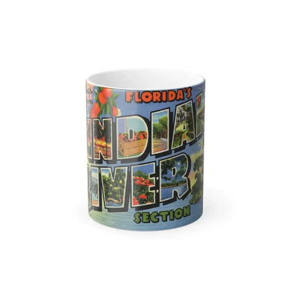 Greetings from Floridas Indian River section (Greeting Postcards) Color Changing Mug 11oz 11oz - Go Mug Yourself