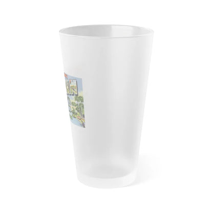 Greetings from Floridas Indian River section (Greeting Postcards) Frosted Pint Glass 16oz-Go Mug Yourself