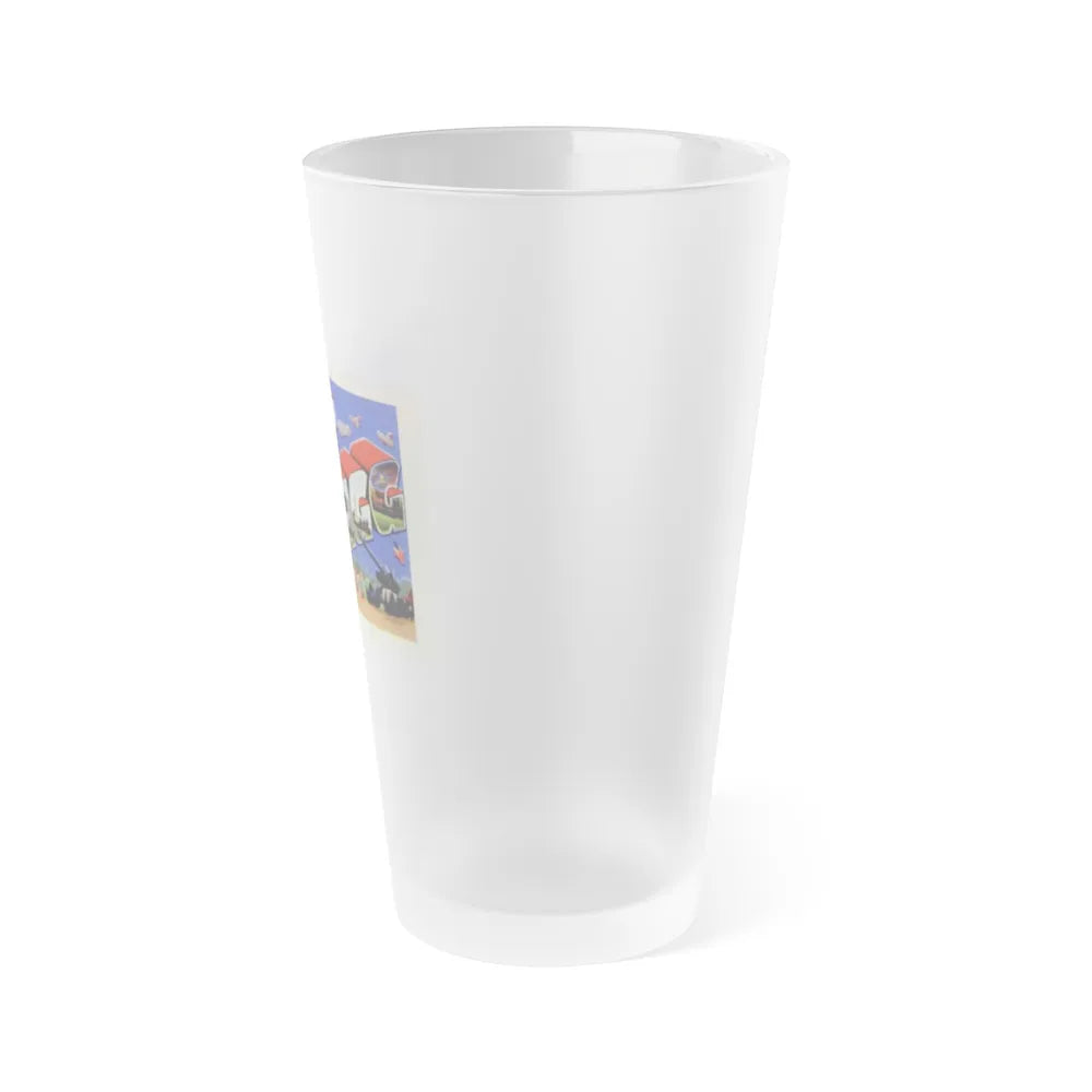 Greetings from Fort Bragg NC (Greeting Postcards) Frosted Pint Glass 16oz-Go Mug Yourself