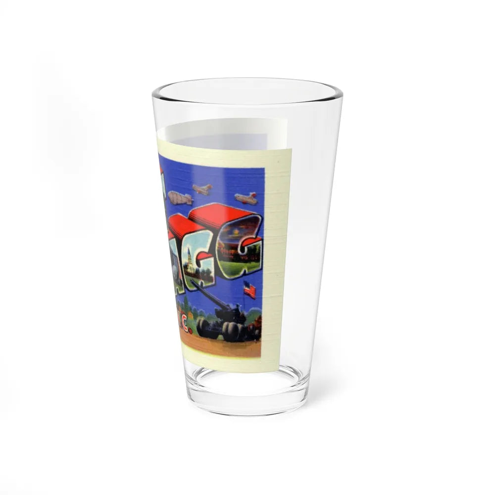 Greetings from Fort Bragg NC (Greeting Postcards) Pint Glass 16oz-Go Mug Yourself