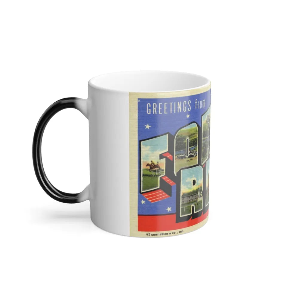 Greetings from Fort Riley Kansas (Greeting Postcards) Color Changing Mug 11oz-Go Mug Yourself