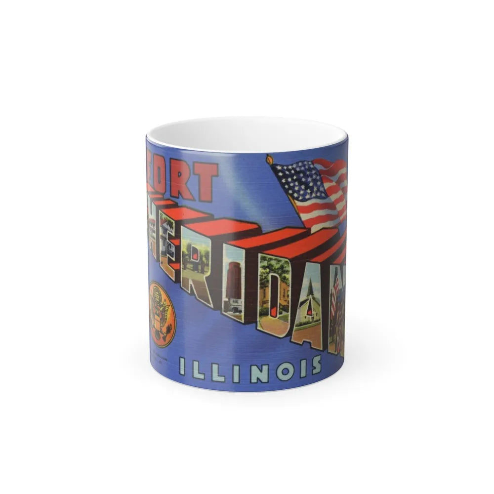 Greetings from Fort Sheridan Illinois (Greeting Postcards) Color Changing Mug 11oz-11oz-Go Mug Yourself