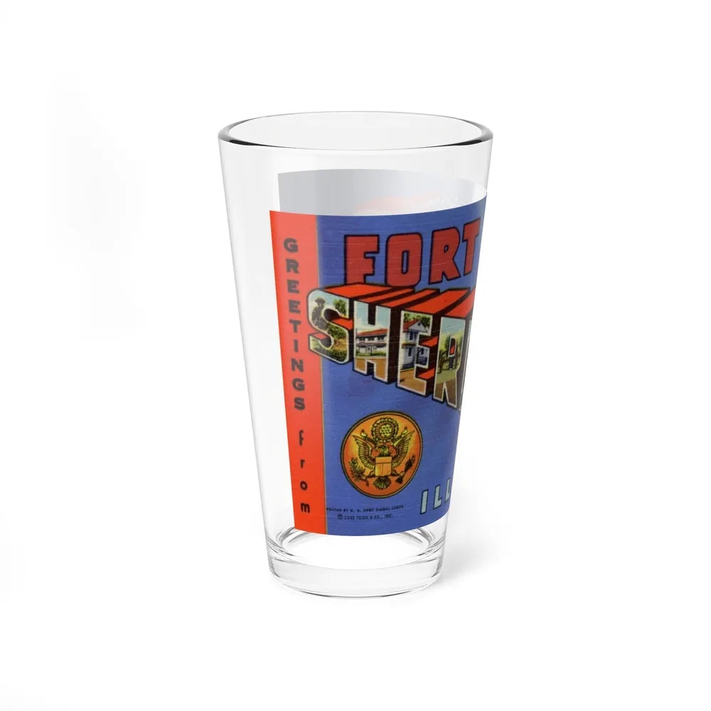 Greetings from Fort Sheridan Illinois (Greeting Postcards) Pint Glass 16oz-Go Mug Yourself