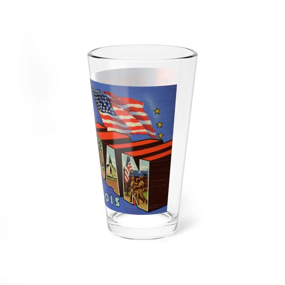 Greetings from Fort Sheridan Illinois (Greeting Postcards) Pint Glass 16oz-Go Mug Yourself