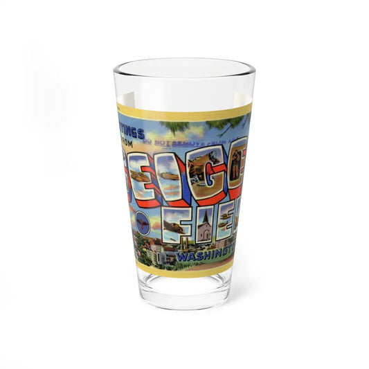 Greetings from Geiger Field Washington (Greeting Postcards) Pint Glass 16oz-16oz-Go Mug Yourself