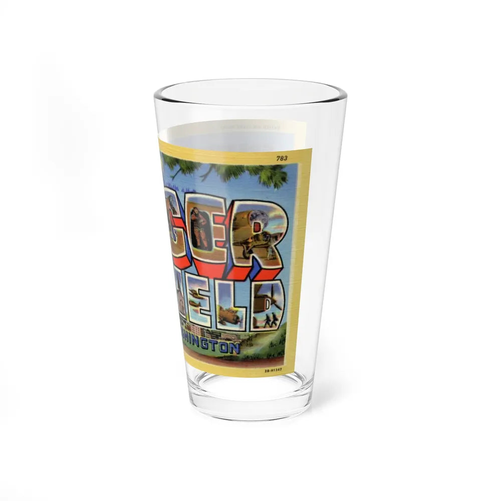 Greetings from Geiger Field Washington (Greeting Postcards) Pint Glass 16oz-Go Mug Yourself