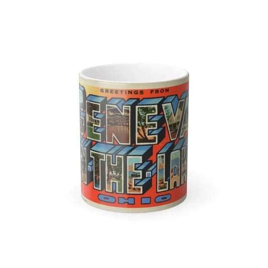 Greetings from Geneva on the Lake Ohio (Greeting Postcards) Color Changing Mug 11oz Default Title - Go Mug Yourself