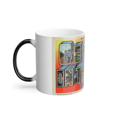 Greetings from Geneva on the Lake Ohio (Greeting Postcards) Color Changing Mug 11oz - Go Mug Yourself