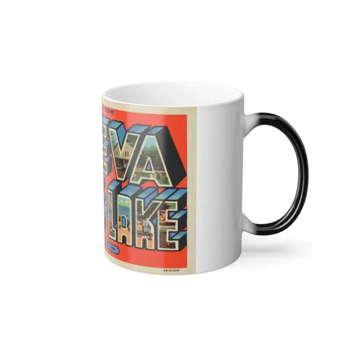 Greetings from Geneva on the Lake Ohio (Greeting Postcards) Color Changing Mug 11oz - Go Mug Yourself