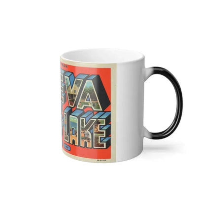 Greetings from Geneva on the Lake Ohio (Greeting Postcards) Color Changing Mug 11oz - Go Mug Yourself