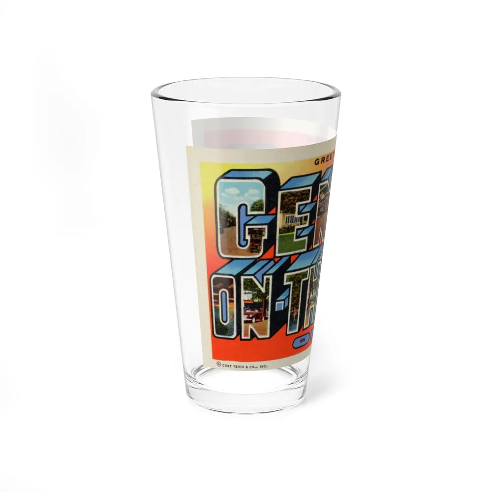 Greetings from Geneva on the Lake Ohio (Greeting Postcards) Pint Glass 16oz-Go Mug Yourself