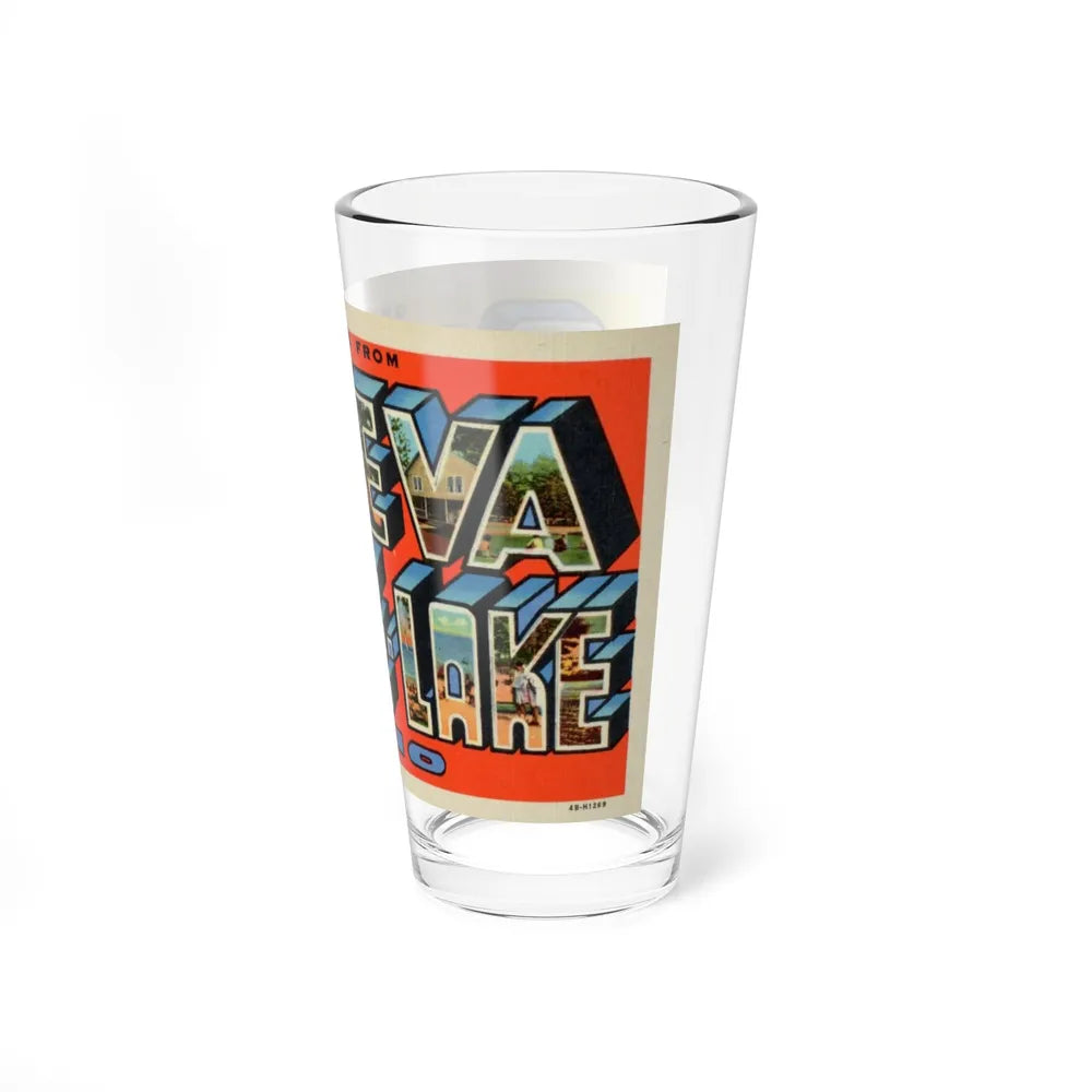 Greetings from Geneva on the Lake Ohio (Greeting Postcards) Pint Glass 16oz-Go Mug Yourself