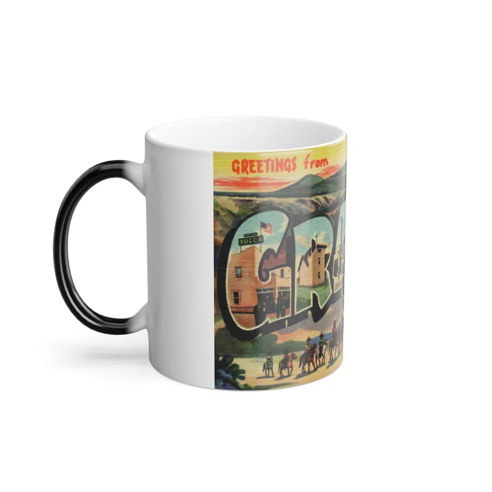 Greetings from Grants New Mexico (Greeting Postcards) Color Changing Mug 11oz-Go Mug Yourself