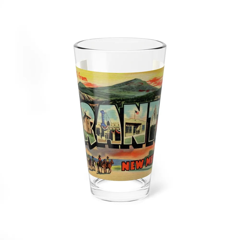 Greetings from Grants New Mexico (Greeting Postcards) Pint Glass 16oz-16oz-Go Mug Yourself