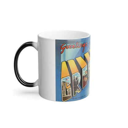 Greetings from Greensboro NC (Greeting Postcards) Color Changing Mug 11oz-Go Mug Yourself