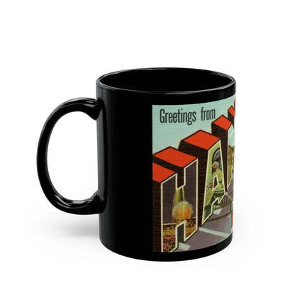 Greetings from Hannibal Missouri (Greeting Postcards) Black Coffee Mug-Go Mug Yourself