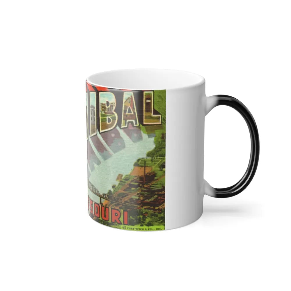 Greetings from Hannibal Missouri (Greeting Postcards) Color Changing Mug 11oz-Go Mug Yourself