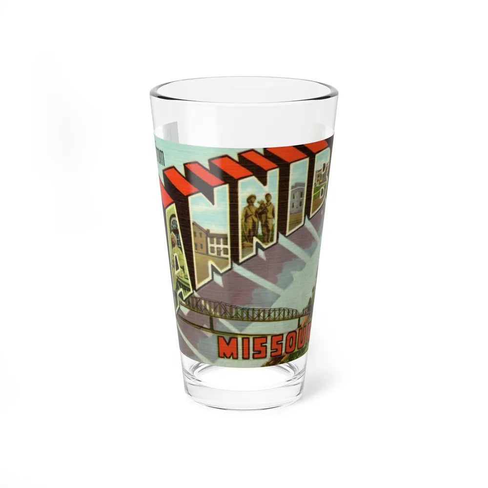 Greetings from Hannibal Missouri (Greeting Postcards) Pint Glass 16oz-16oz-Go Mug Yourself