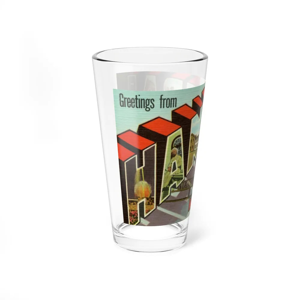 Greetings from Hannibal Missouri (Greeting Postcards) Pint Glass 16oz-Go Mug Yourself