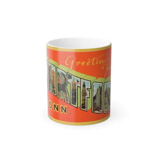 Greetings from Hartford Conn (Greeting Postcards) Color Changing Mug 11oz Default Title 11oz - Go Mug Yourself