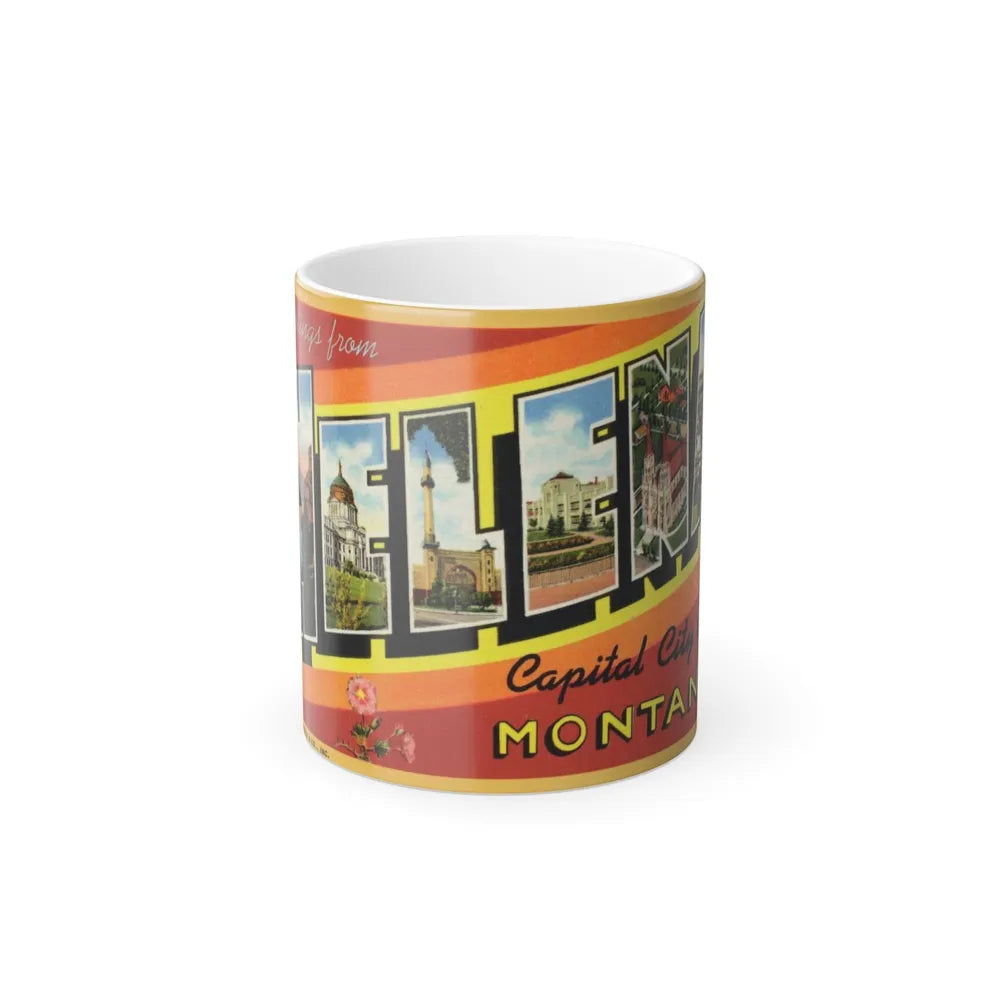 Greetings from Helena (Greeting Postcards) Color Changing Mug 11oz-11oz-Go Mug Yourself