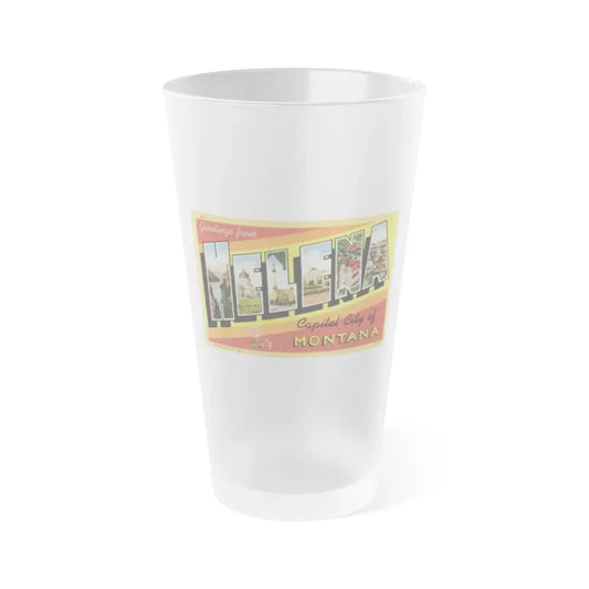 Greetings from Helena (Greeting Postcards) Frosted Pint Glass 16oz Default Title - Go Mug Yourself