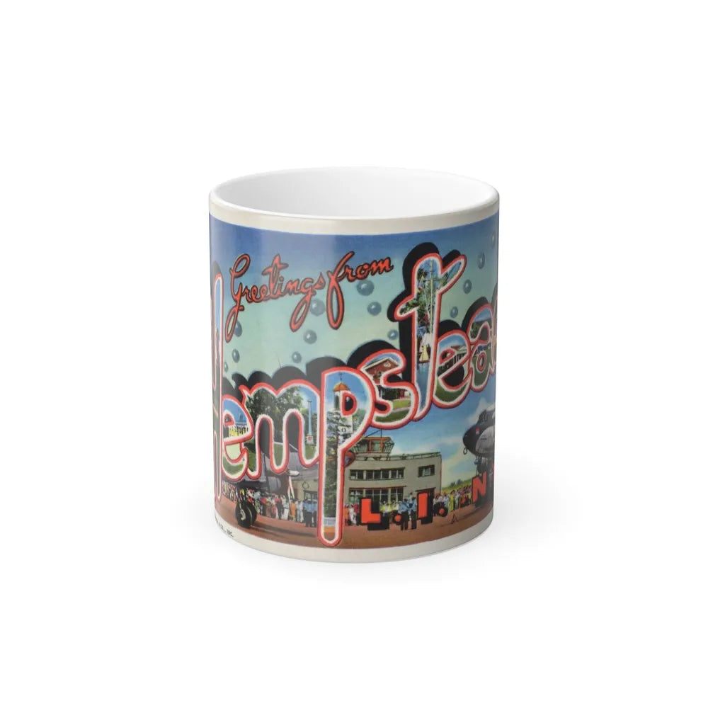 Greetings from Hempstead (Greeting Postcards) Color Changing Mug 11oz-11oz-Go Mug Yourself