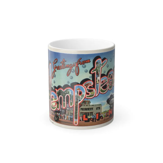 Greetings from Hempstead (Greeting Postcards) Color Changing Mug 11oz-11oz-Go Mug Yourself