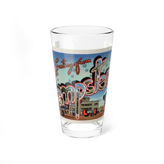 Greetings from Hempstead (Greeting Postcards) Pint Glass 16oz 16oz - Go Mug Yourself