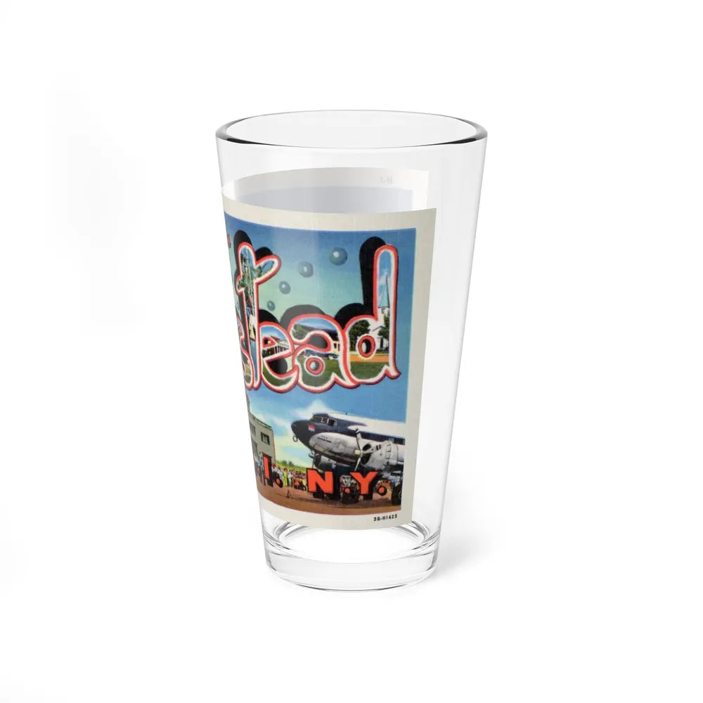 Greetings from Hempstead (Greeting Postcards) Pint Glass 16oz-Go Mug Yourself