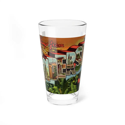 Greetings from Henderson N C (Greeting Postcards) Pint Glass 16oz-16oz-Go Mug Yourself