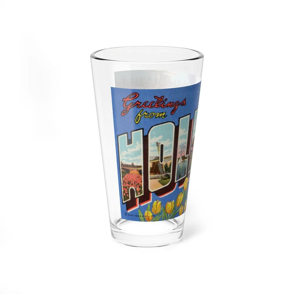 Greetings from Holland Mich (Greeting Postcards) Pint Glass 16oz-Go Mug Yourself