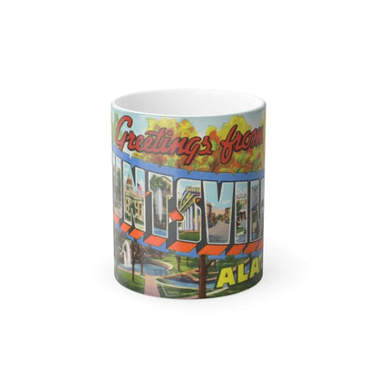 Greetings from Huntsville Ala (Greeting Postcards) Color Changing Mug 11oz-11oz-Go Mug Yourself