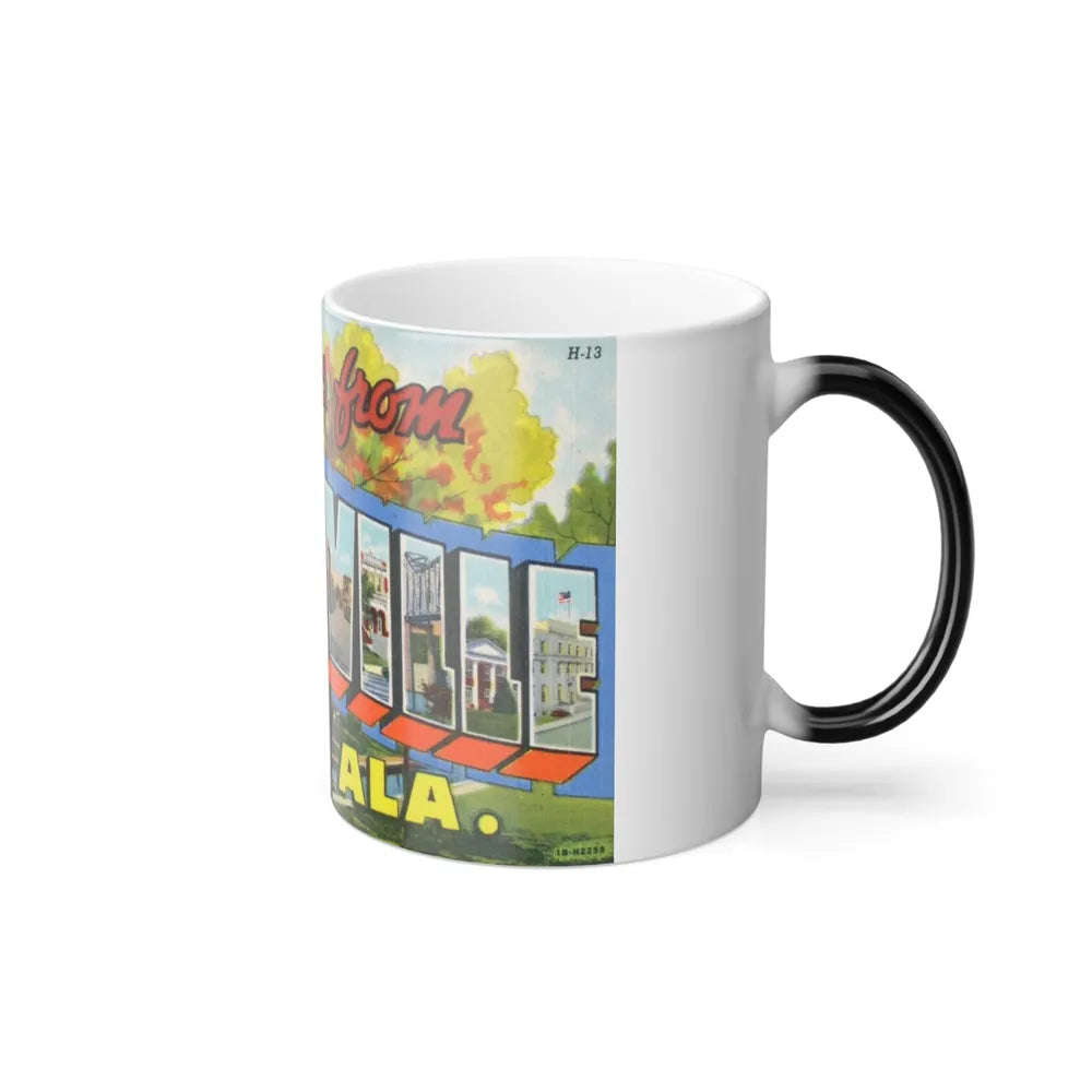 Greetings from Huntsville Ala (Greeting Postcards) Color Changing Mug 11oz-Go Mug Yourself