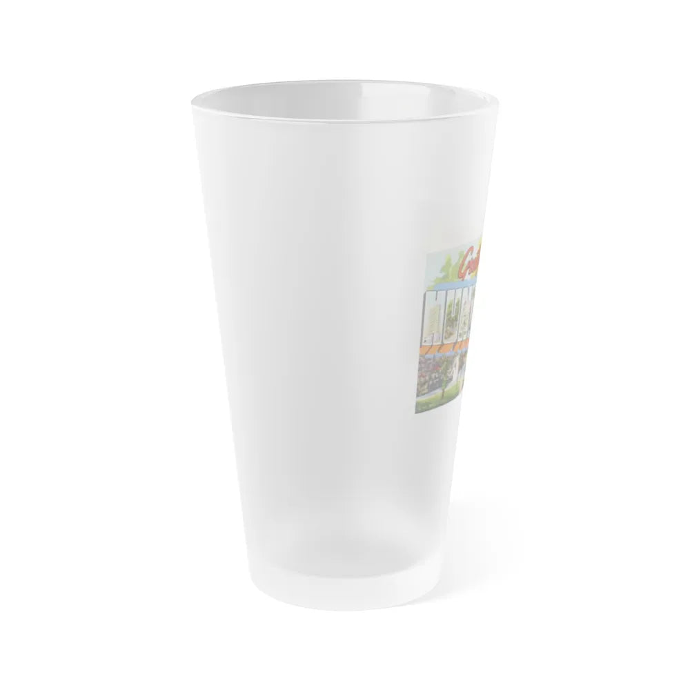 Greetings from Huntsville Ala (Greeting Postcards) Frosted Pint Glass 16oz-Go Mug Yourself