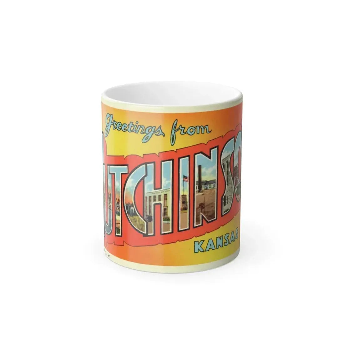 Greetings from Hutchinson Kansas (Greeting Postcards) Color Changing Mug 11oz Default Title 11oz - Go Mug Yourself