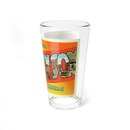 Greetings from Hutchinson Kansas (Greeting Postcards) Pint Glass 16oz-Go Mug Yourself