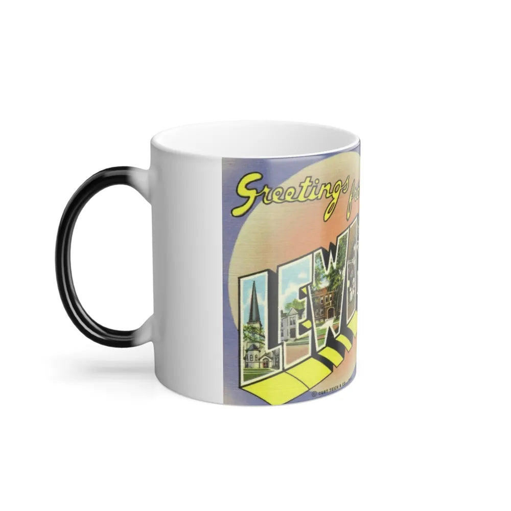 Greetings from Lewistown Illinois (Greeting Postcards) Color Changing Mug 11oz-Go Mug Yourself