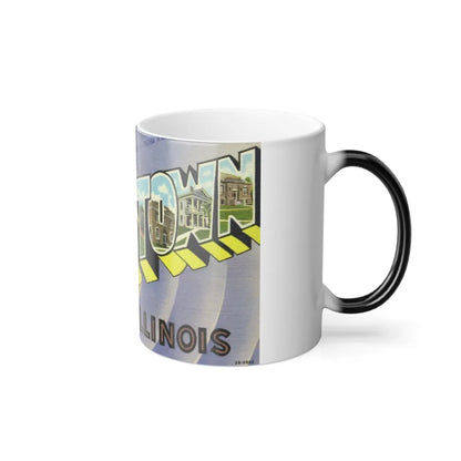 Greetings from Lewistown Illinois (Greeting Postcards) Color Changing Mug 11oz-Go Mug Yourself