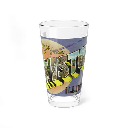 Greetings from Lewistown Illinois (Greeting Postcards) Pint Glass 16oz-16oz-Go Mug Yourself