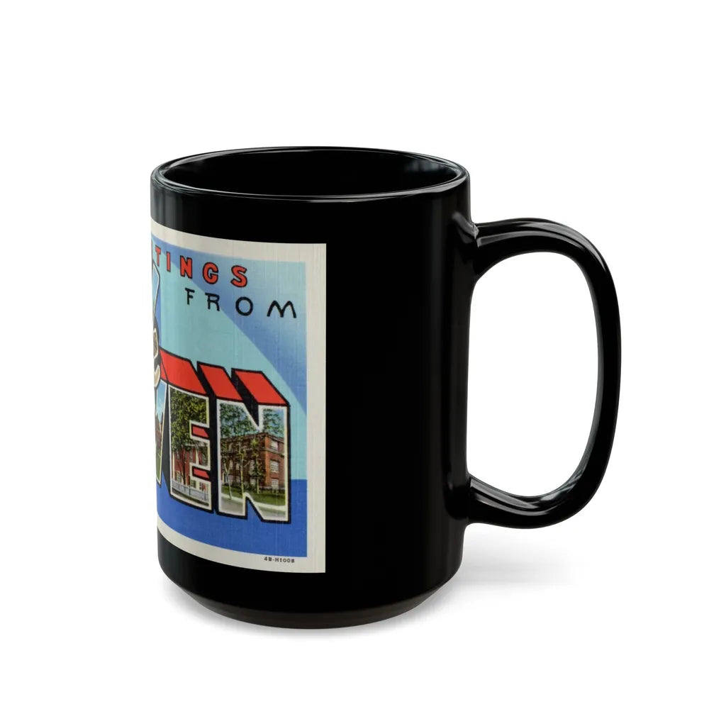 Greetings from Lock Haven PA (Greeting Postcards) Black Coffee Mug-Go Mug Yourself