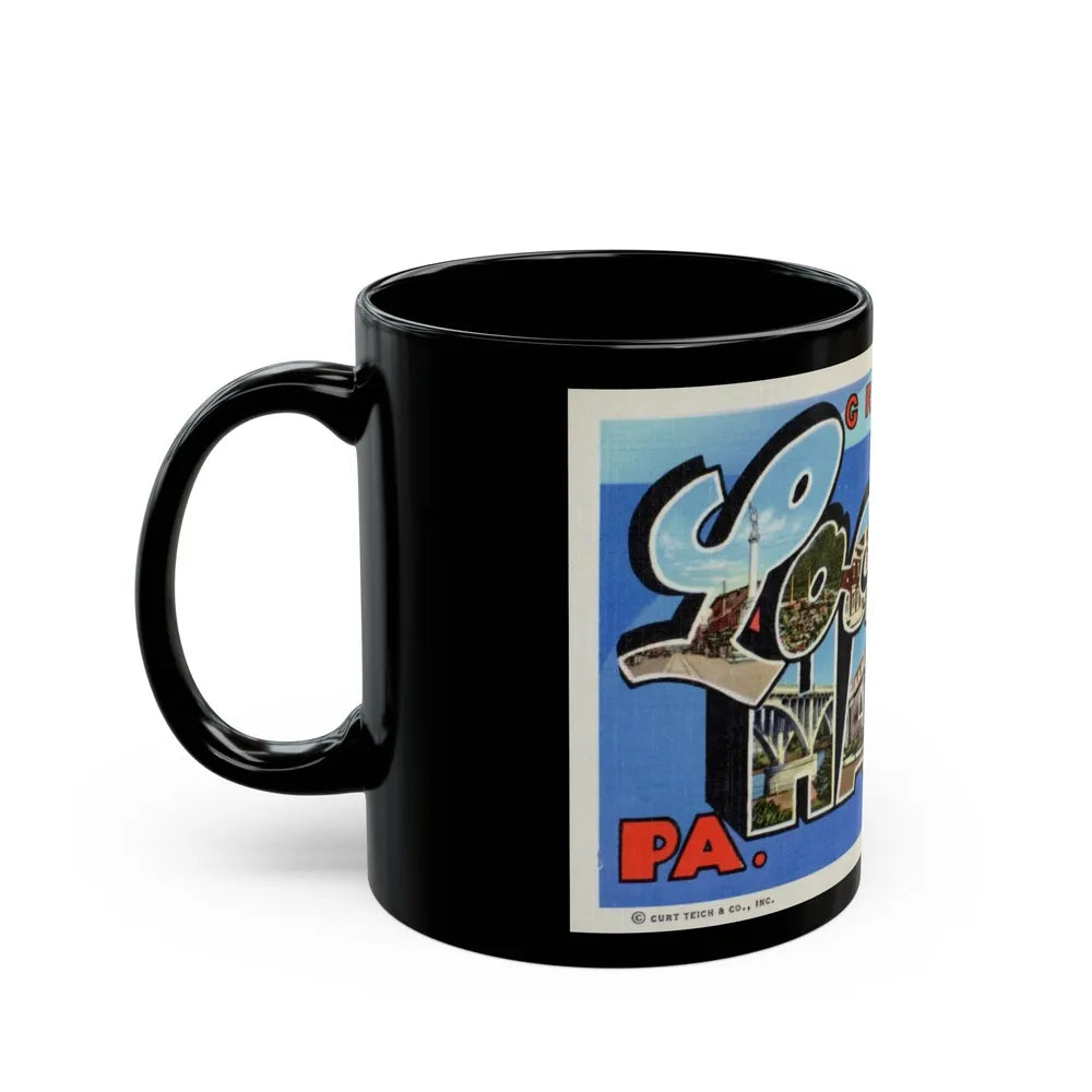 Greetings from Lock Haven PA (Greeting Postcards) Black Coffee Mug-Go Mug Yourself