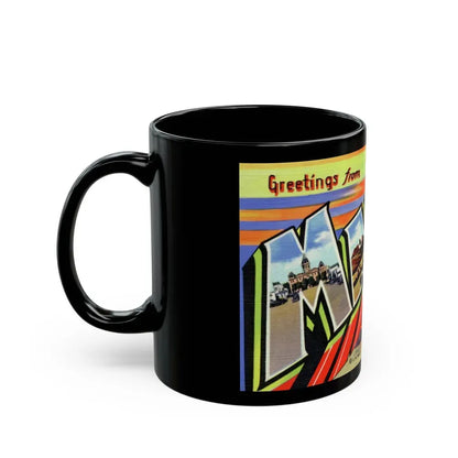 Greetings from Marfa Texas (Greeting Postcards) Black Coffee Mug - Go Mug Yourself