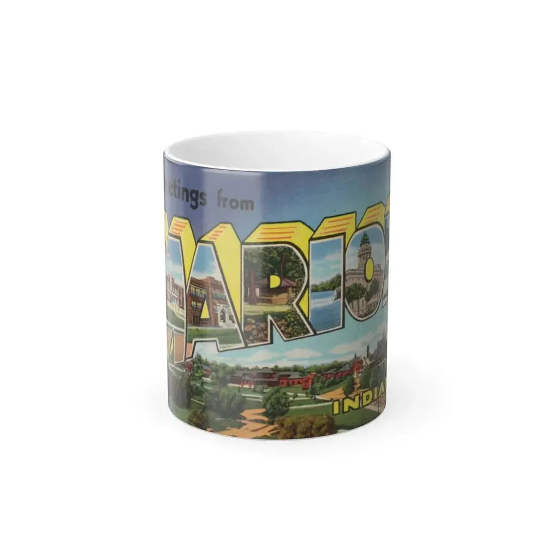 Greetings from Marion Indiana (Greeting Postcards) Color Changing Mug 11oz Default Title 11oz - Go Mug Yourself