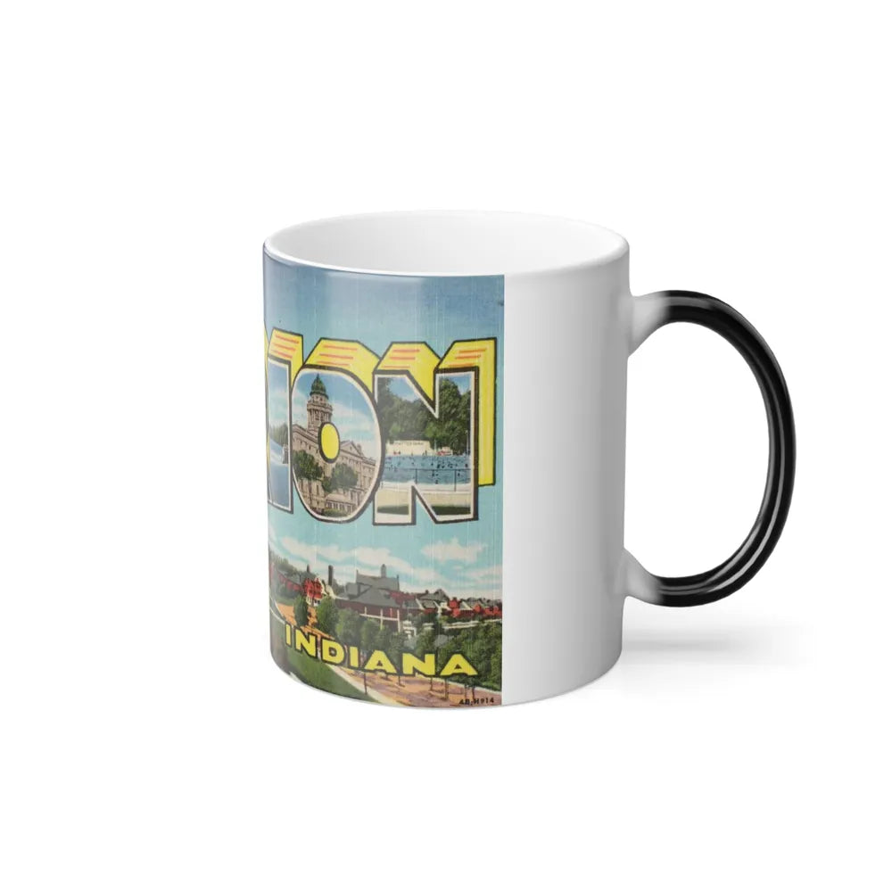 Greetings from Marion Indiana (Greeting Postcards) Color Changing Mug 11oz-Go Mug Yourself